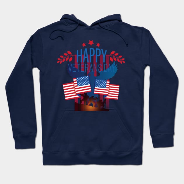 Happy veterans day Hoodie by 